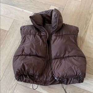 Brown Puffer Vest